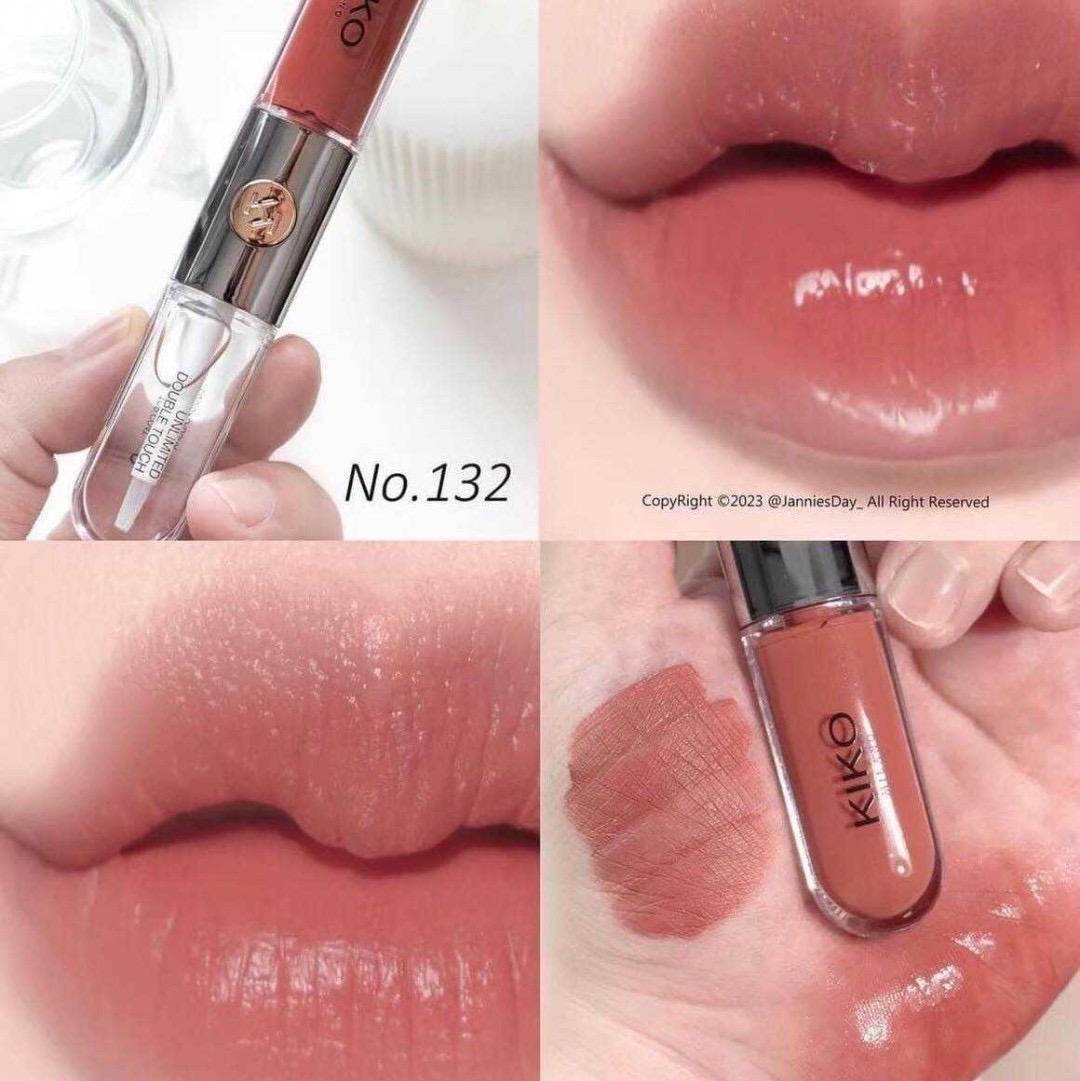 ลิปจุ่ม Kiko Milano Unlimited Double Touch 6ml #132 Mauve To The Party