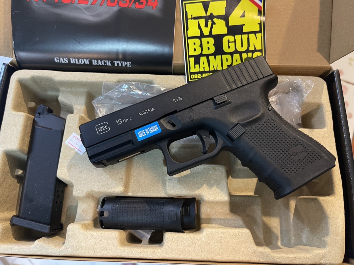 WE Glock19 Gen4 – สีดำ