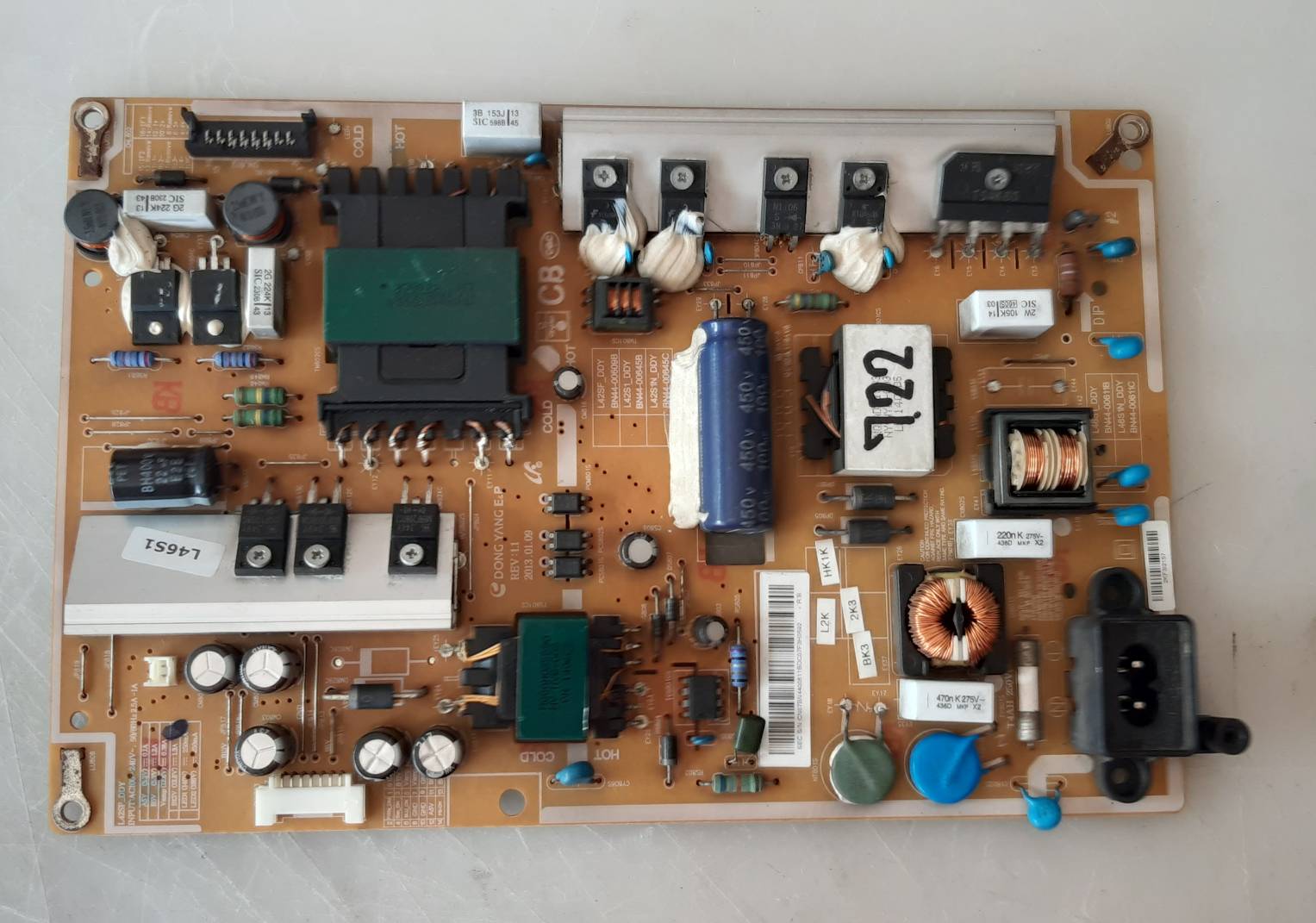 อันที่ 722 Samsung HG46AB690QW ซัฟฟลาย BN44-00609 ดีเทสแล้ว