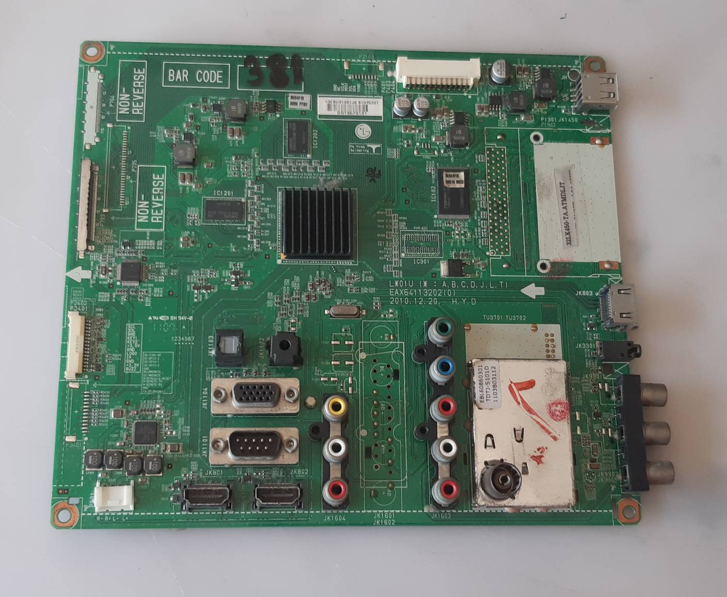 อันที่ 381 LG 32LK450 ซีสเตร็ม EAX64113202 51PIN ดีเทสแล้ว