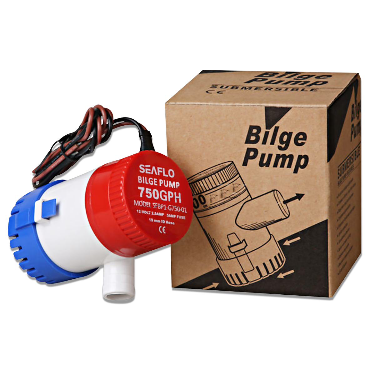 Solar Pump Bilge โซลาร์ปั๊ม ขนาด 750GPH 24V