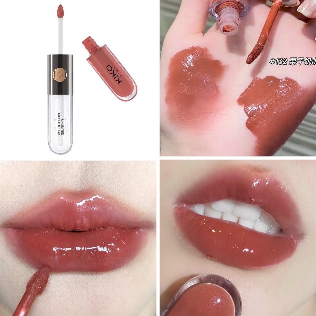 ลิปจุ่ม Kiko Milano Unlimited Double Touch 6ml #132 Mauve To The Party