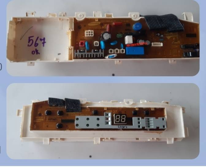 อันที่ 567 บอร์ดถอดเครื่องซักผ้า ซัมซุง MFSUE10NCC-T2 DC41-00062A แผงคีย์กด DC61-01752A ดีเทสแล้ว