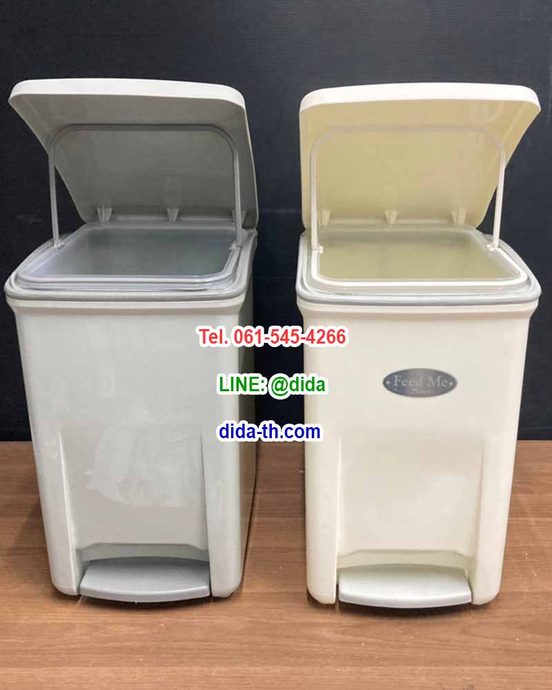 ถังขยะทรงเหลี่ยม เท้าเหยียบ 6.5 ลิตร
