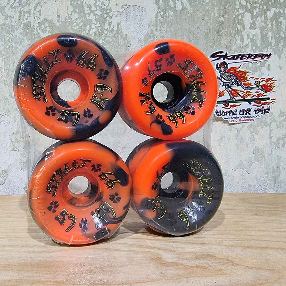 [0315][US] ล้อสเก็ตบอร์ด Dogtown K9 swirl ขนาด 57mm 95A 97A 99A แบ่งขาย FREE ลูกปืนล้อสเก็ตบอร์ด Abec7