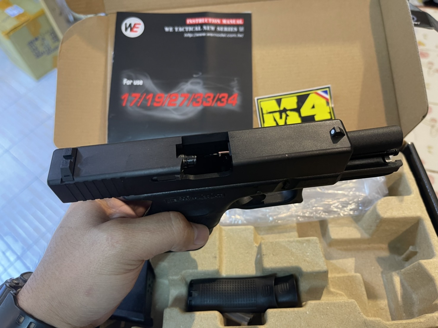 WE Glock19 Gen4 – สีดำ