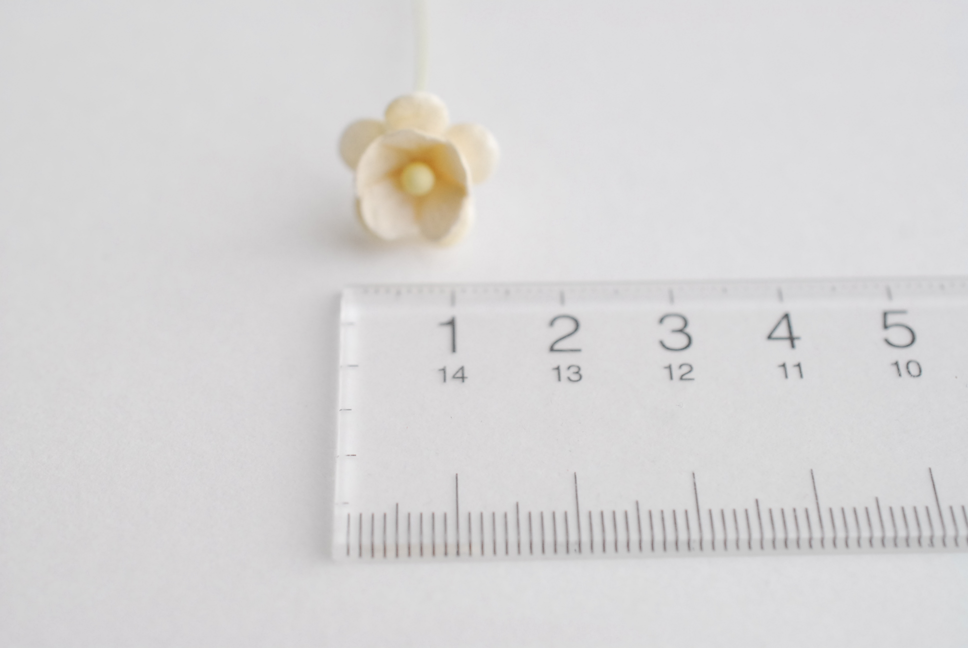 ดอกไม้กระดาษสา ราคาส่ง, ดอกไฮเดรนเยียกระดาษสา ดอกไม้ประดิษฐ์ ตกแต่งงานแต่งงาน ประดิษฐ์ข้อมือ เพื่อนเจ้าสาว ขนาด 1.5 cm., สำหรับของชำร่วย, งานแต่งงาน, ดอกไม้ทำข้อมือเจ้าสาว สีงาช้าง จำนวน 100 ดอก Paper flower,100 Pieces mulberry hydenyia, ivory color