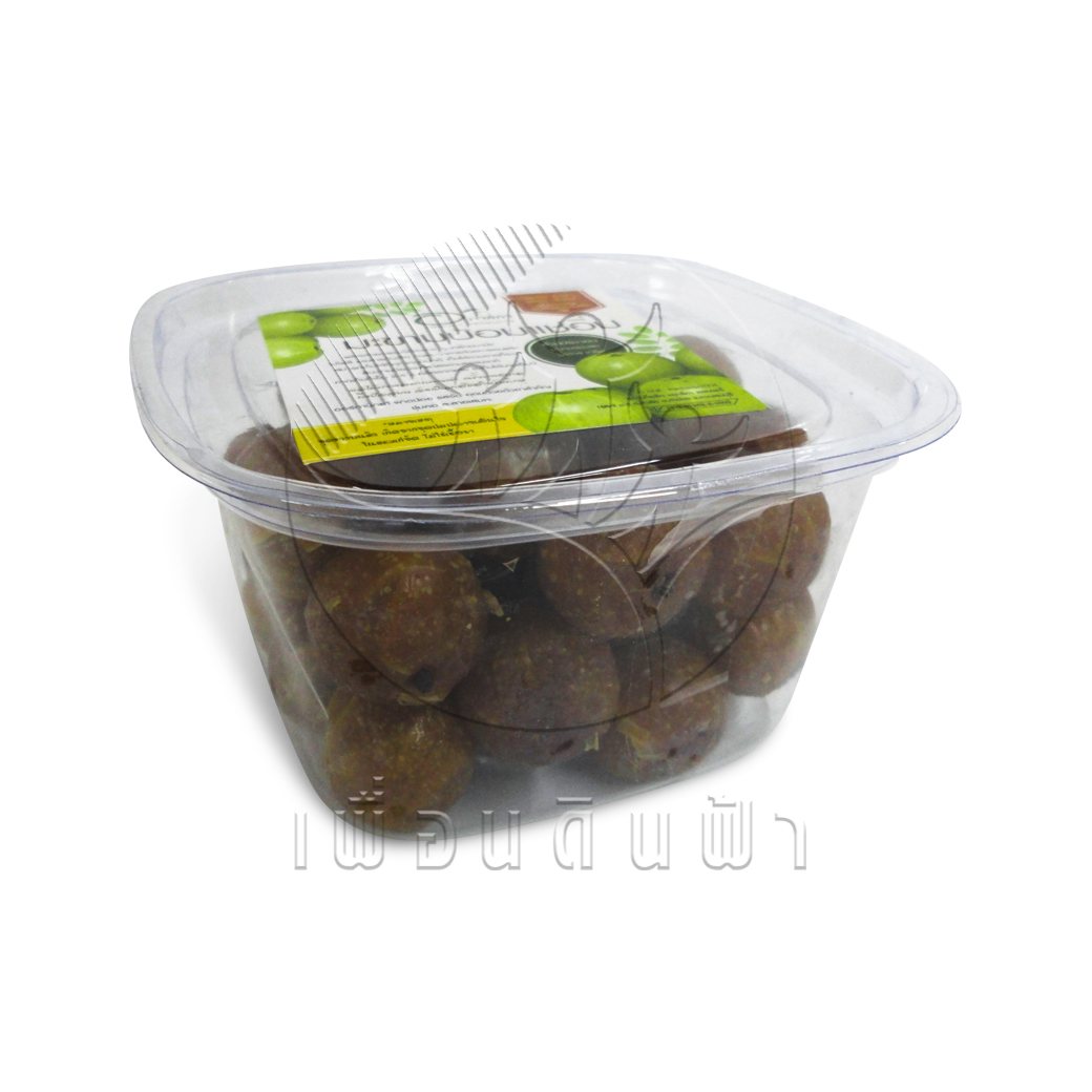 806 [อมาลิกา] มะขามป้อมแช่อิ่ม กล่องกระเช้า 400g "เจ"