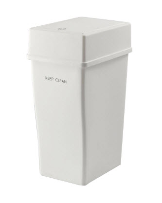ถังขยะสวย ทรงเหลี่ยม ฝาสวิง 20 ลิตร