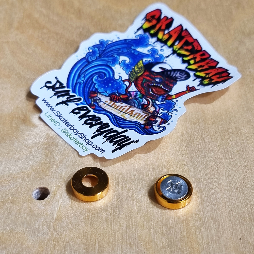 [0302] จานรองน็อตยึดทรัค สเก็ตบอร์ด กันน็อตจมกินบอร์ดไม้ ช้วยถนอมบอร์ด nut washer