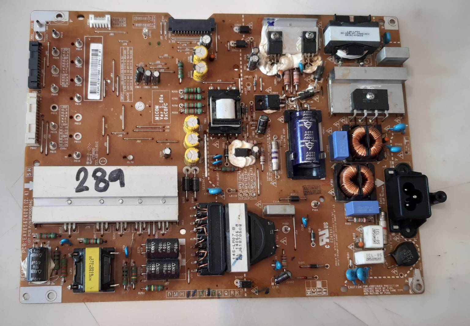 อันที่ 289 LG 55LB670T ซัฟฟลาย EAX65424001 2.7 ดีเทสแล้ว