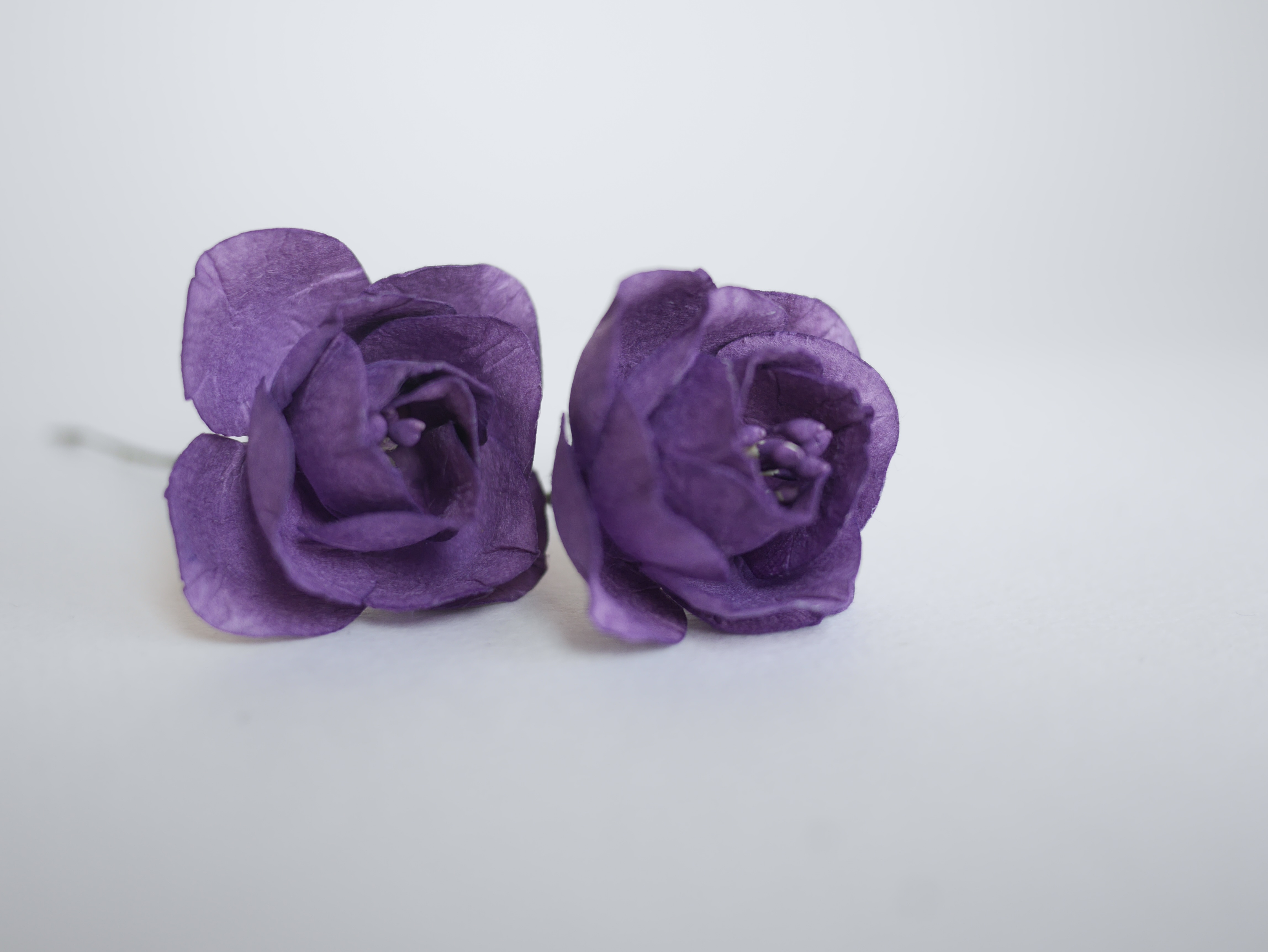 ดอกไม้กระดาษสา ดอกโลตัสอินโดนิเซียกระดาษ ดอกไม้กระดาษสาราคาส่ง ดอกไม้กระดาษสำหรับตกแต่งของชำร่วย งานแต่งงาน ทำช่อดอกไม้ติดอกเจ้าบ่าว ข้อมือดอกไม้เจ้าสาว ขนาด 4.5 cm. 20 ดอก สีม่วงเข้ม Paper flowers supplies: DIY wedding tools, Lotus with pollens, dark pur