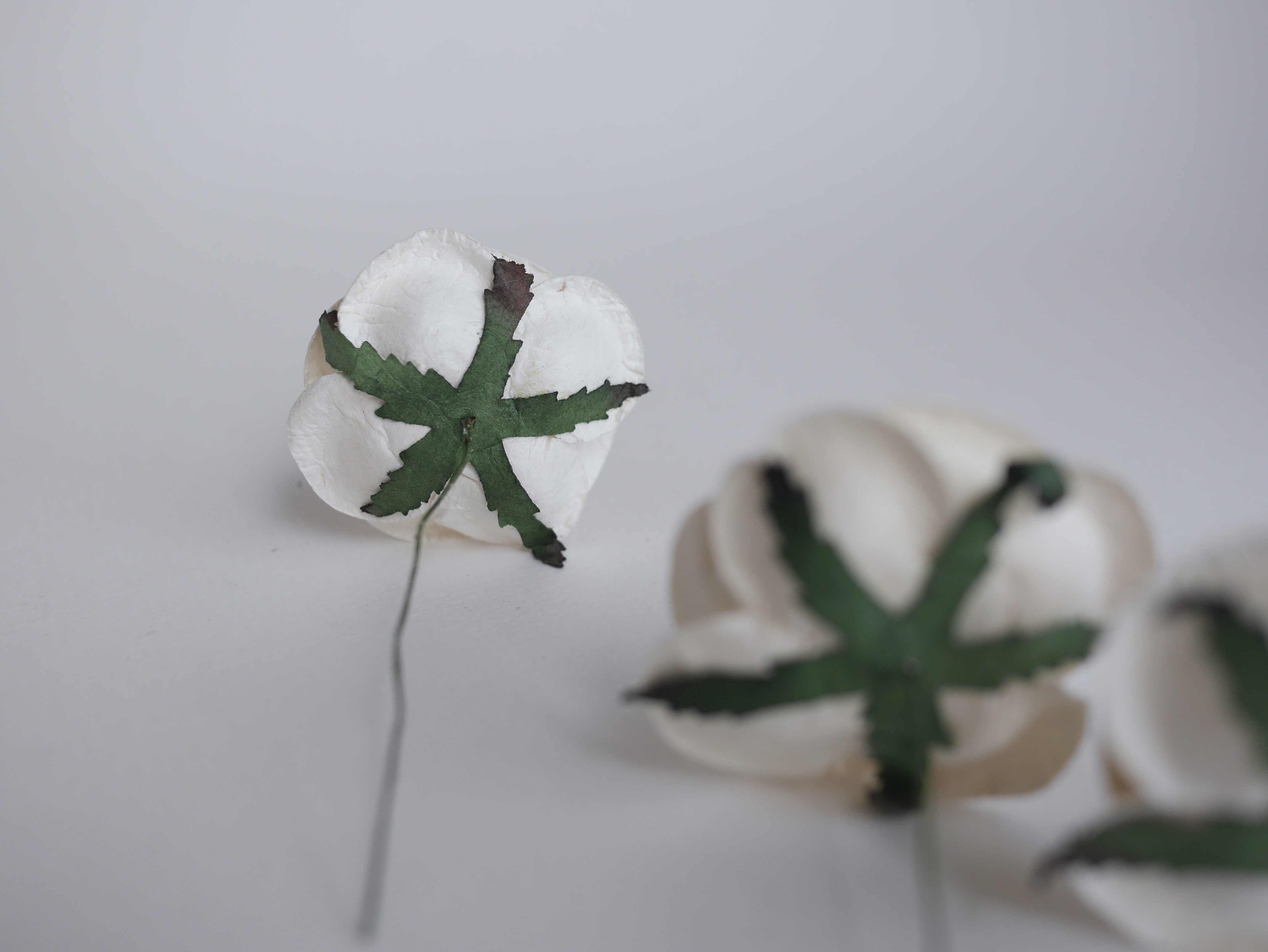 ดอกไม้กระดาษสา ดอกกุหลาบกระดาษ ดอกไม้กระดาษสา งานประดิษฐ์ ราคาส่ง ขนาด 4.5 cm., สำหรับของชำร่วย, งานแต่งงาน,สีบานเย็น-ขาว Paper flower,20 Pieces mulberry rose, 4.5 cm. medium magenta-white color.