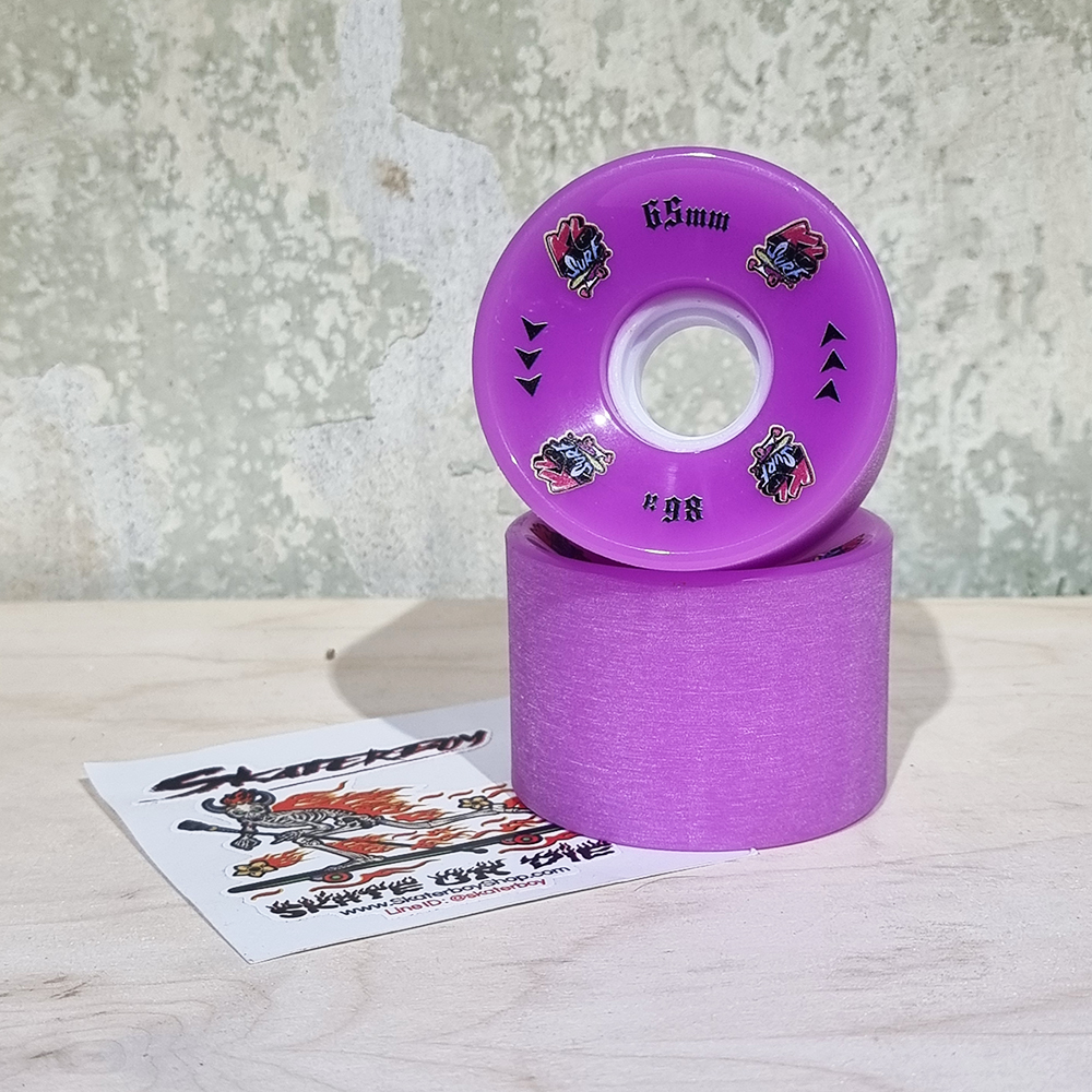 [0316] ล้อสเก็ตบอร์ด ล้อสเนป 65x45mm เปิดหน้า 70x42mm ขอบมน แข็ง 80A 83A 86A ล้อ K6