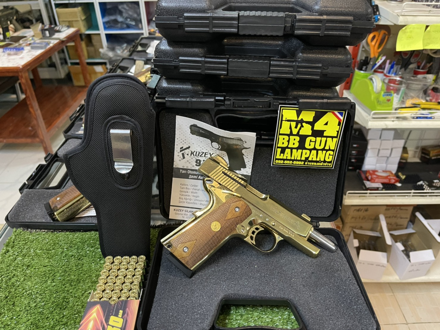 KUZEY M1911 ลาย Series 70 ลำกล้อง 4" ทอง