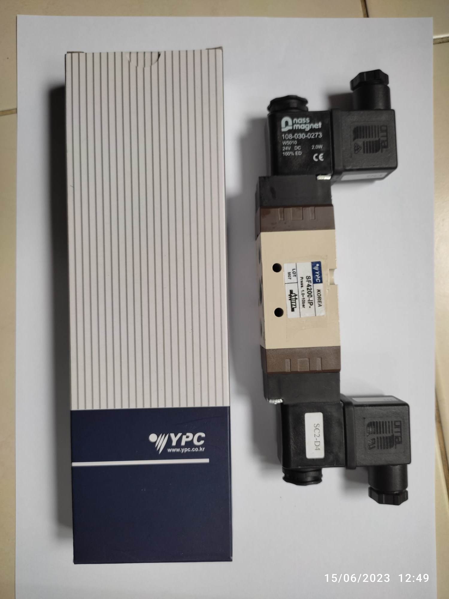 SF6200-IP-SC2-CN2-A2 YPC Solinoid valve 5/2 Ways Size 1/2" Double Coil หรือ คอล์ยคู่ ไฟ 12DC 24DC 110V 220V ส่งฟรีทั่วประเทศ
