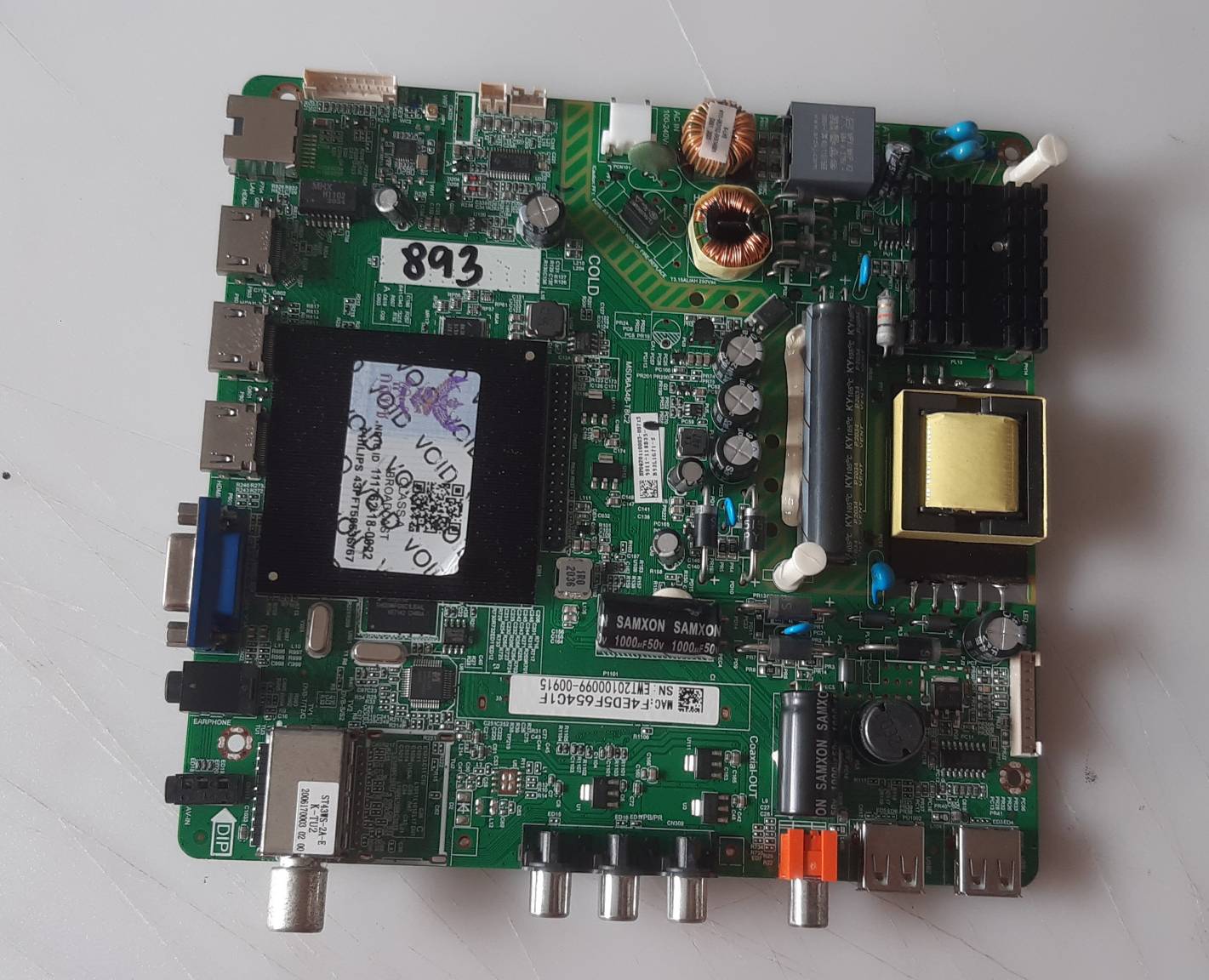 อันที่ 893 PHILIPS 43PFT5853S ซีสเตร็ม MSD6A348-T8C2 ดีเทสแล้ว