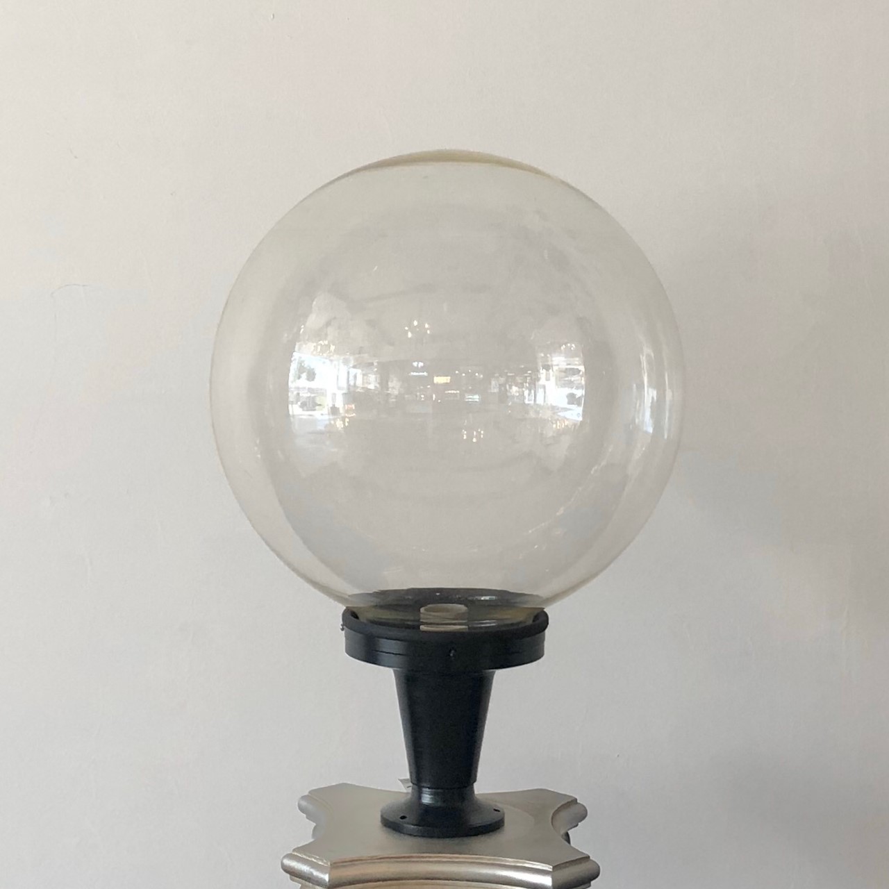 โคมไฟหัวเสา กลม ใส