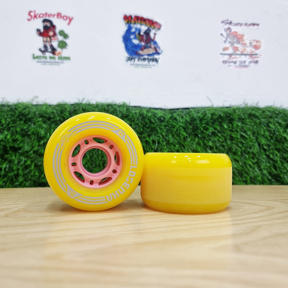 [0317] ล้อสเก็ตบอร์ด 70x40 85A ขอบมน แกนพลาสติกใหญ่เซฟน้ำหนัก Losenka