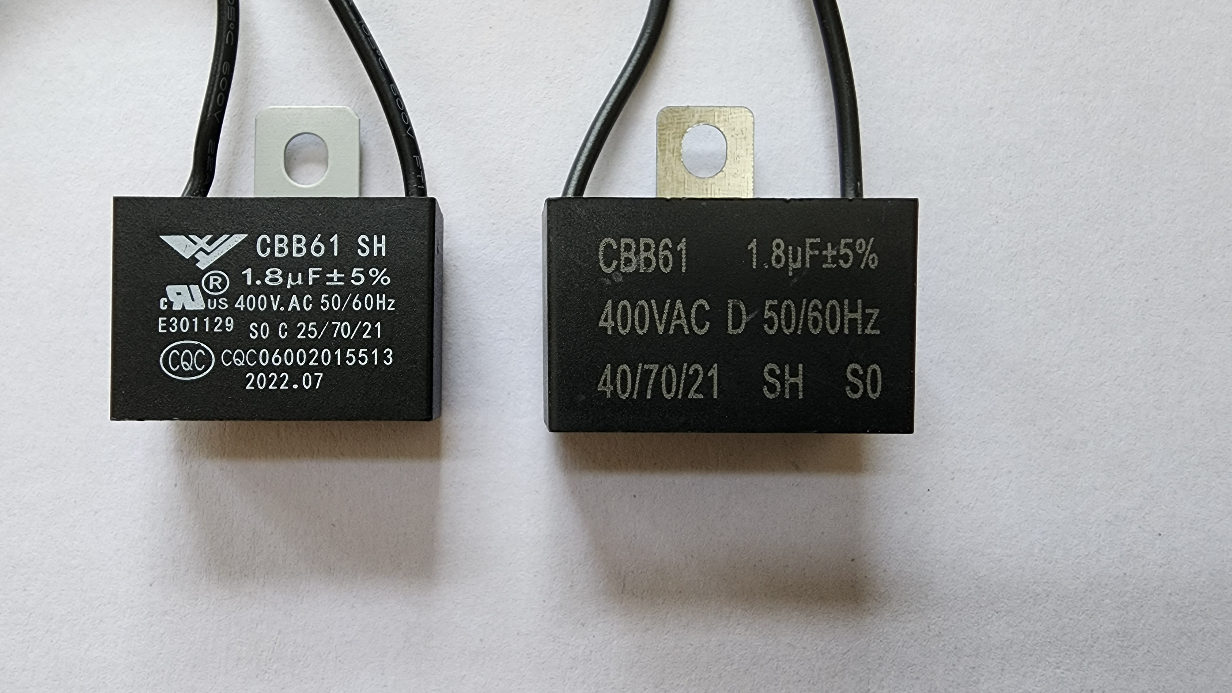 คาปาซิเตอร์พัดลม ตัวเหลี่ยม