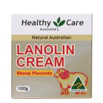 Healthy Care Lanolin with Sheep Placenta 100g เฮลตี้แคร์ ลาโนลิน วิช ฌีพ พลาเซนต้า ครีมรกแกะ ขนาด 100 มิลลิกรัม