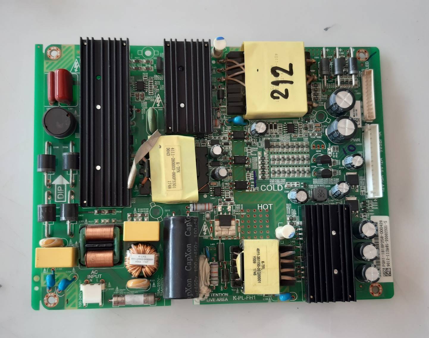 อันที 212 PHILPS 43PUT6002S ซัฟฟลาย 4702-2PLFH1-a22341B01 2016-12-21 AS K-PL-FH1 ดีเทสแล้ว