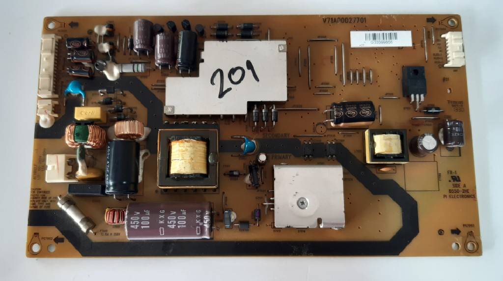 อันที่ 201 TOSHIBA 32P2300VT ซัฟฟลาย V71A00027701 ดีเทสแล้ว