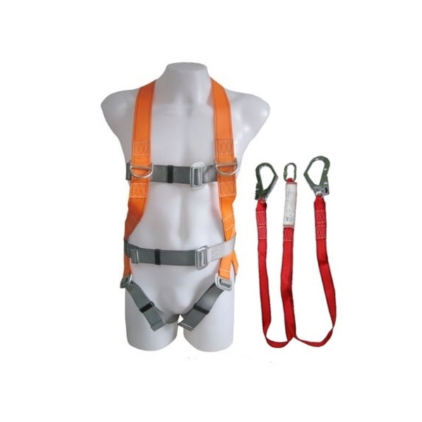 เข็มขัดเซฟตี้ เต็มตัว Full Body Harness with Abosorber Webbing 2 Hook