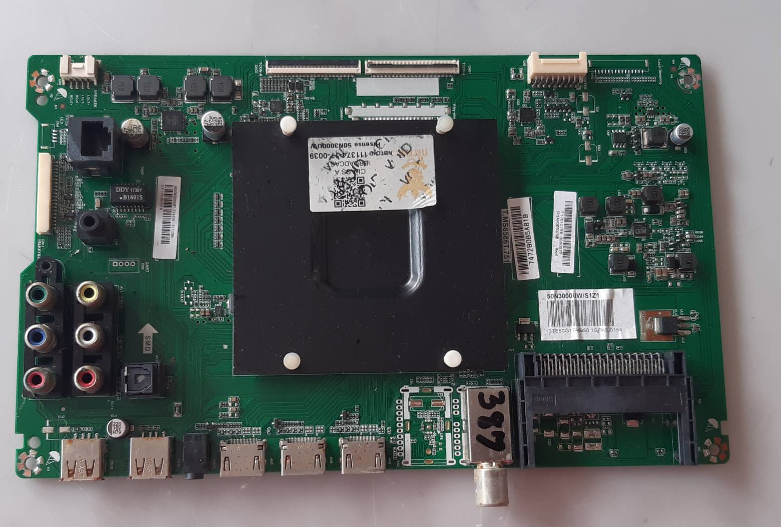 อันที่ 387 Hisense 50N3000UW ซีสเตร็ม T.MS6586T.751 ทีบาร์ T500QVN03.5 ดีเทสแล้ว