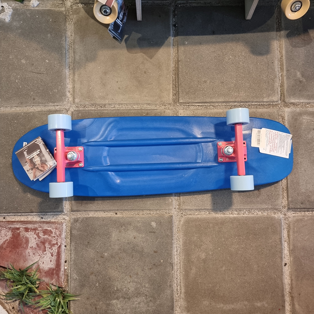0202 สเก็ตบอร์ด Penny 32" street cruiser แปลง surfskate ใส่ Waterborne หลังไม้ Street surf skateboard