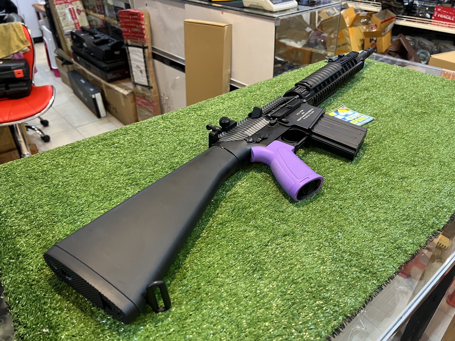 Double Bell 100 KAC SR 25 MK11 MODO Custom AEG