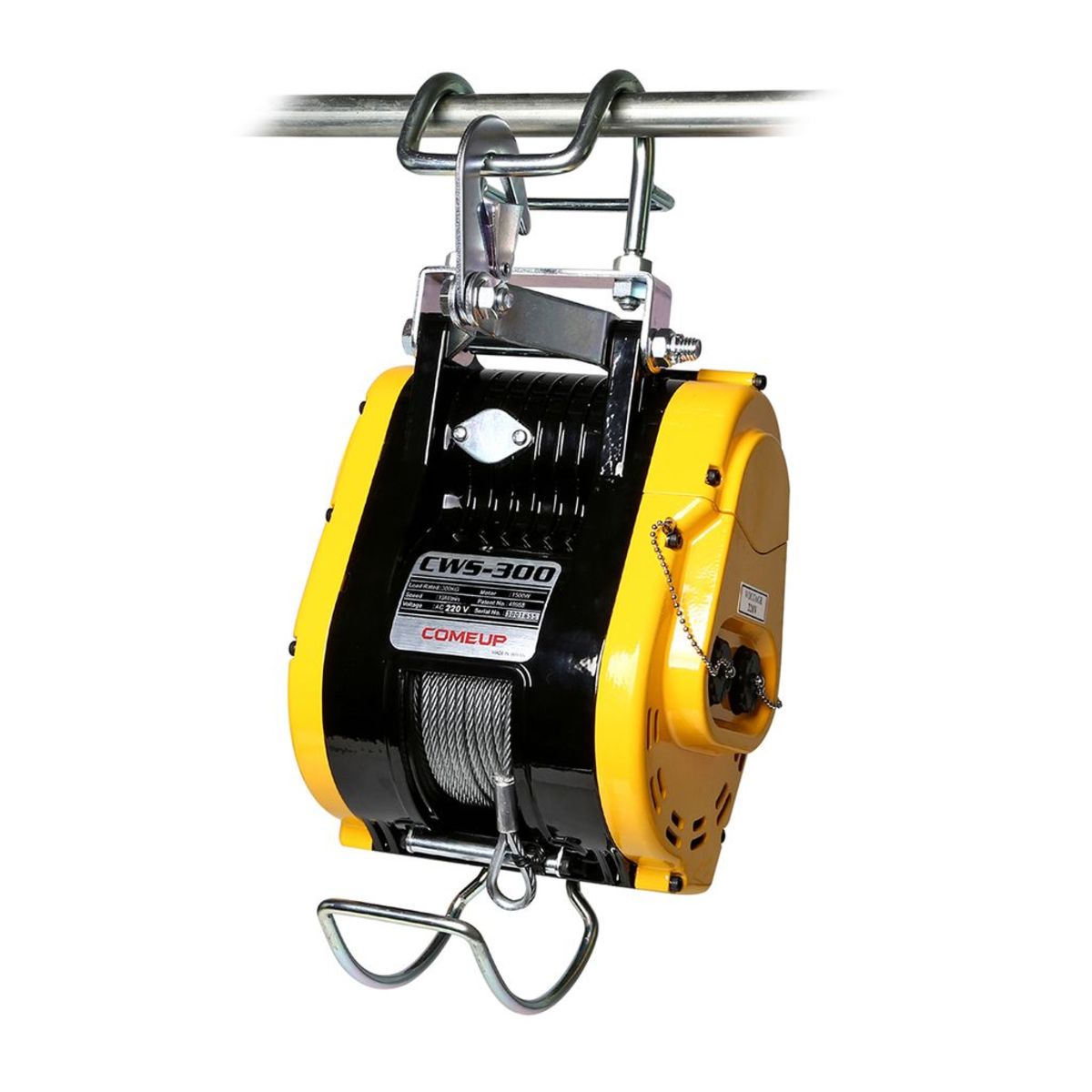 รอกสลิงไฟฟ้าแบบแขวน 300Kg COMEUP รุ่น CWS-300 (มอเตอร์ถ่าน) ไฟ 220V
