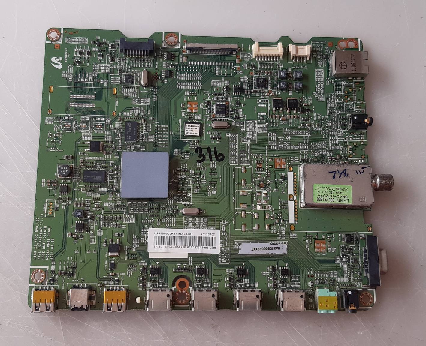 อันที่ 316 Samsung UA32D5000PR ซีสเตร็ม BN41-01661 ดีเทสแล้ว