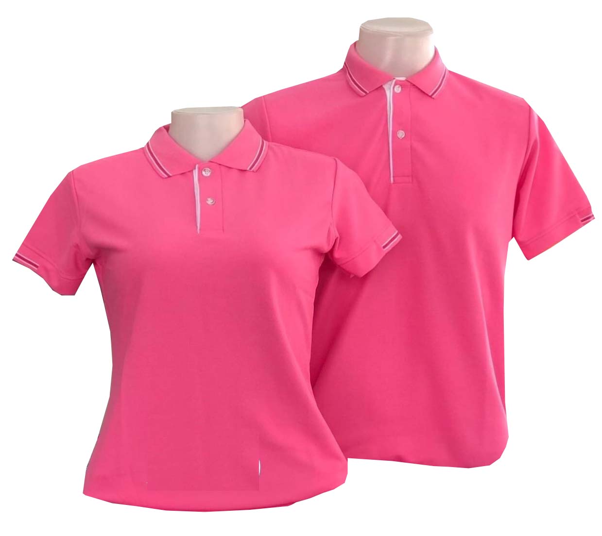 เสื้อโปโล สีชมพูหวาน ราคาส่ง 3 ตัวขึ้นไป