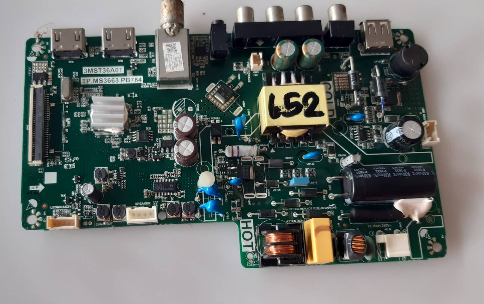 อันที่ 652 TCL 32D2940 ซีสเตร็ม 3MST36A0T TP.MS3663.PB784 ดีเทสแล้ว