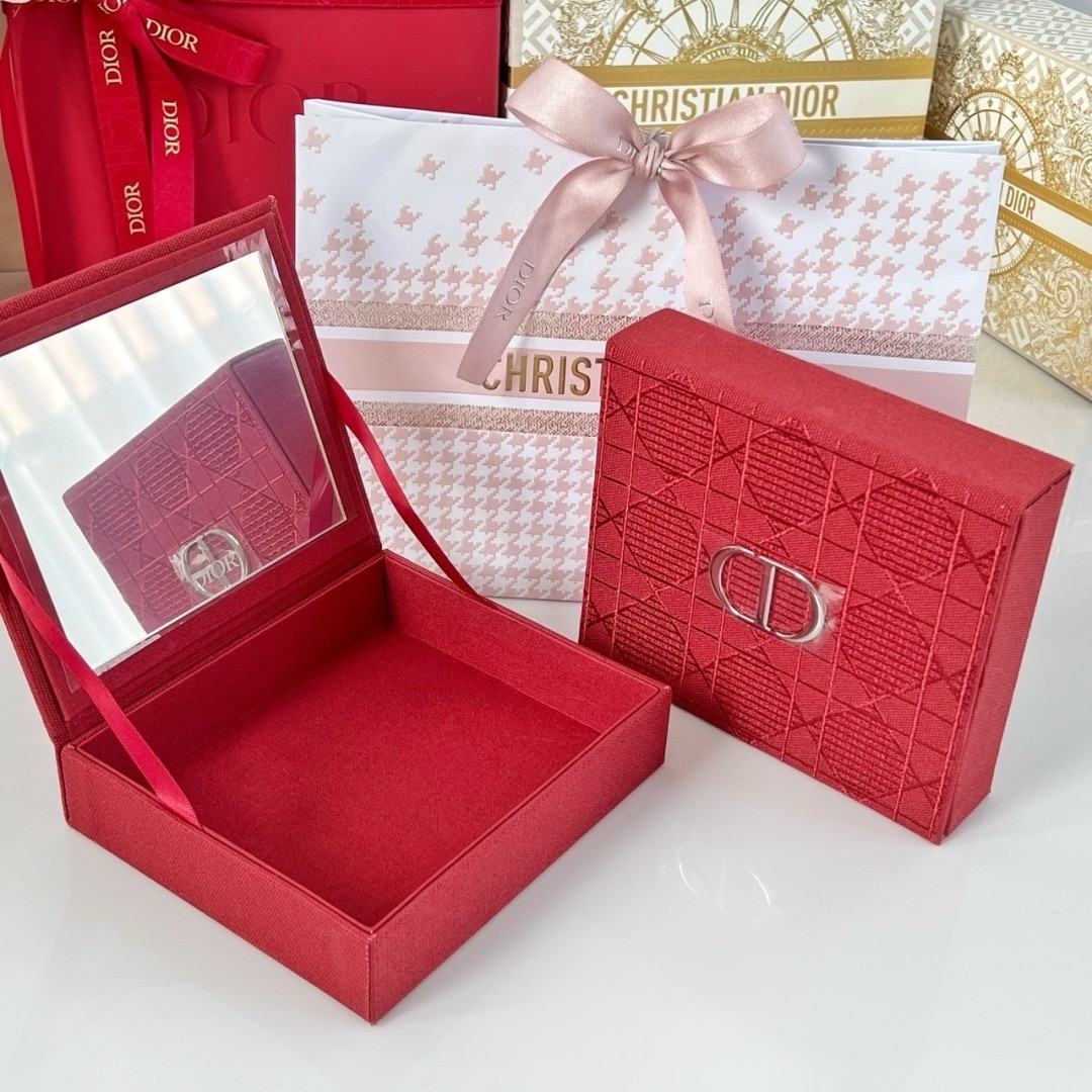 Dior Lipstick Case - กล่องเปล่าใส่ลิป 2 ช่อง พร้อมกระจก