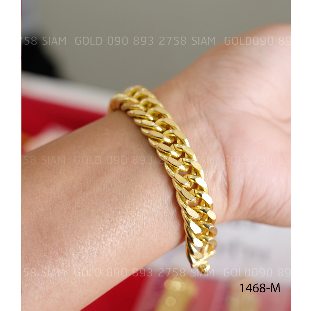 (M-มือสอง) สร้อยข้อมือเลสเรียบ 3 บาท