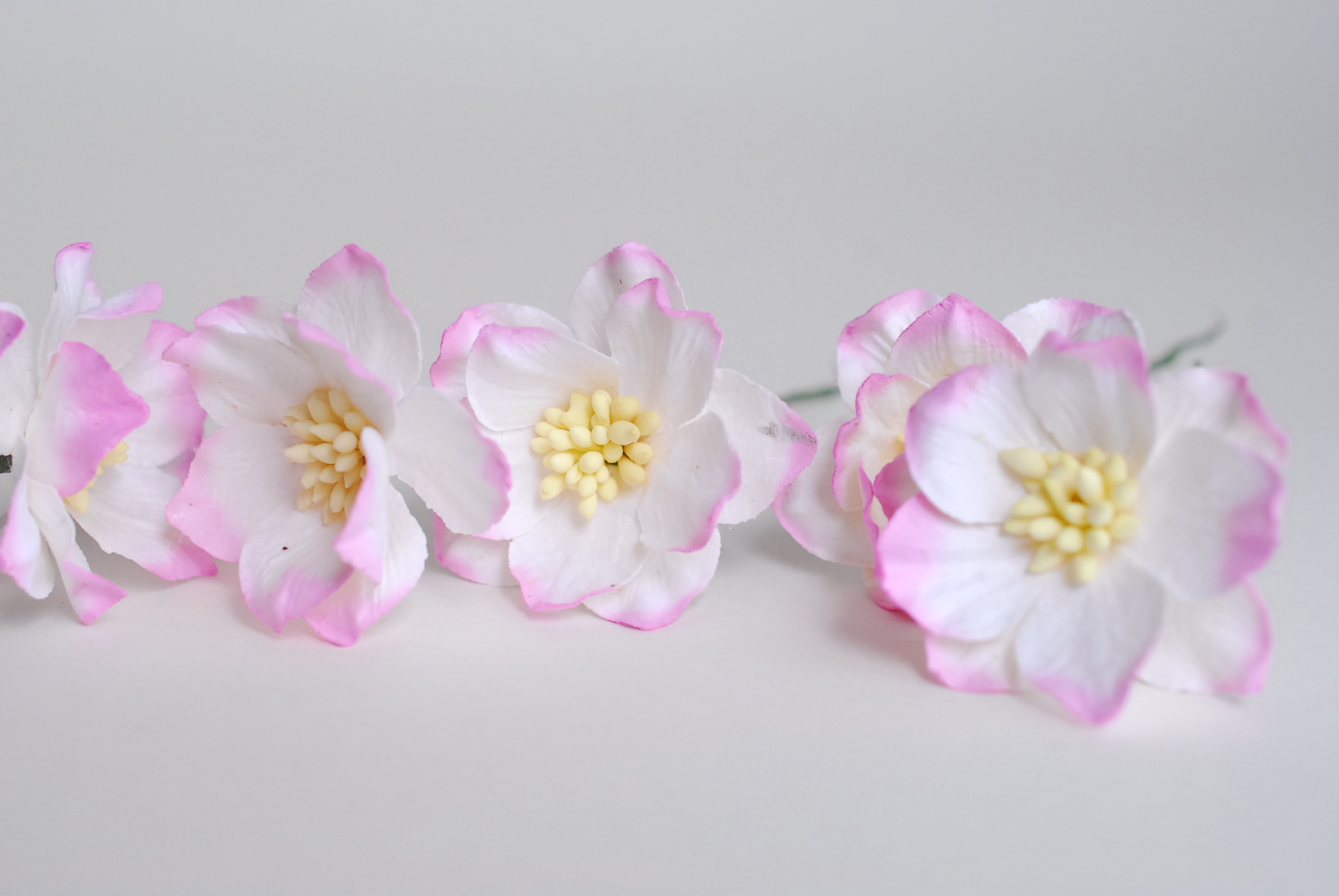 ดอกไม้กระดาษสา ดอกโลตัสอินโดนิเซียกระดาษ ดอกไม้กระดาษสาราคาส่ง ดอกไม้กระดาษสำหรับตกแต่งของชำร่วย งานแต่งงาน ทำช่อดอกไม้ติดอกเจ้าบ่าว ข้อมือดอกไม้เจ้าสาว ขนาด3.5 cm. 25 ดอก สีชมพปัด Paper flowers supplies: DIY wedding tools Big Cherry blossom (Lotus Indoni