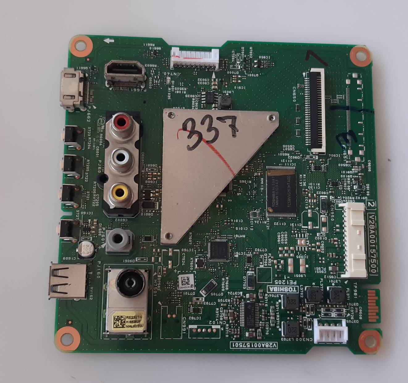 อันที่ 337 TOSHIBA 32L2550VT ซีสเตร็ม V28A00157500 V28A00157501 ดีเทสแล้ว