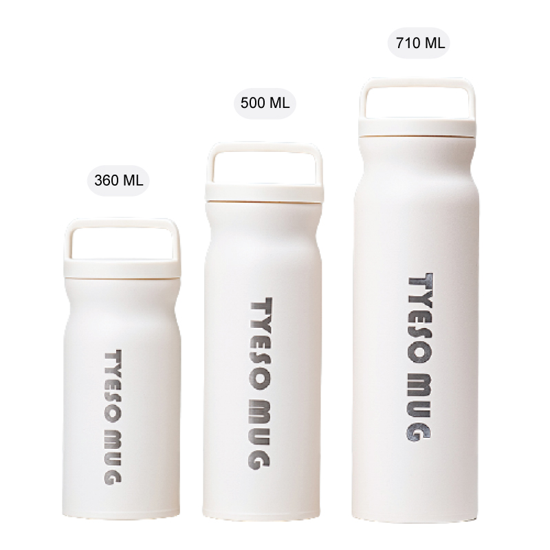 กระบอกน้ำสุญญากาศ มีหูถือ Tyeso 360, 500, 710 ml.