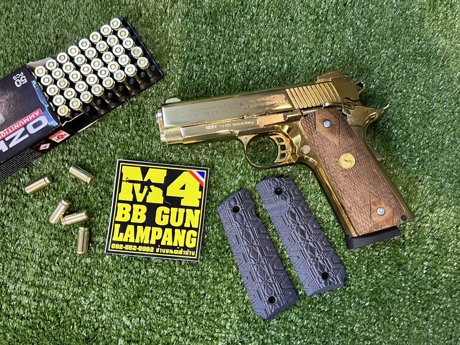 KUZEY M1911 ลาย 100 YEARS ลำกล้อง 4" ทอง