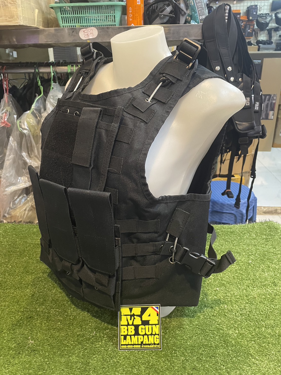 เสื้อเวส สลิง 3 ดำ