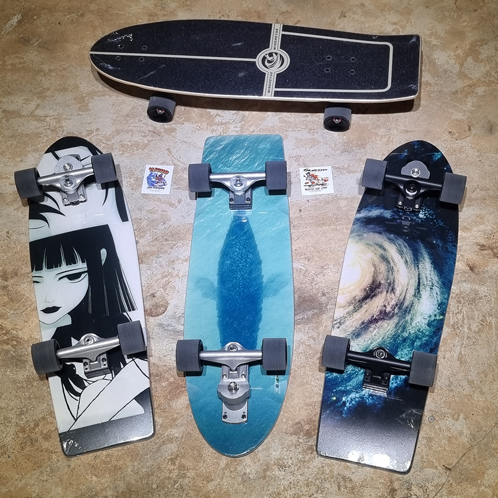 0201 Surf skate custom บอร์ด34นิ้ว สำหรับผู้ใหญ่ สูง170cm+ เซิร์ฟ สเก็ตบอร์ด พร้อมเล่น