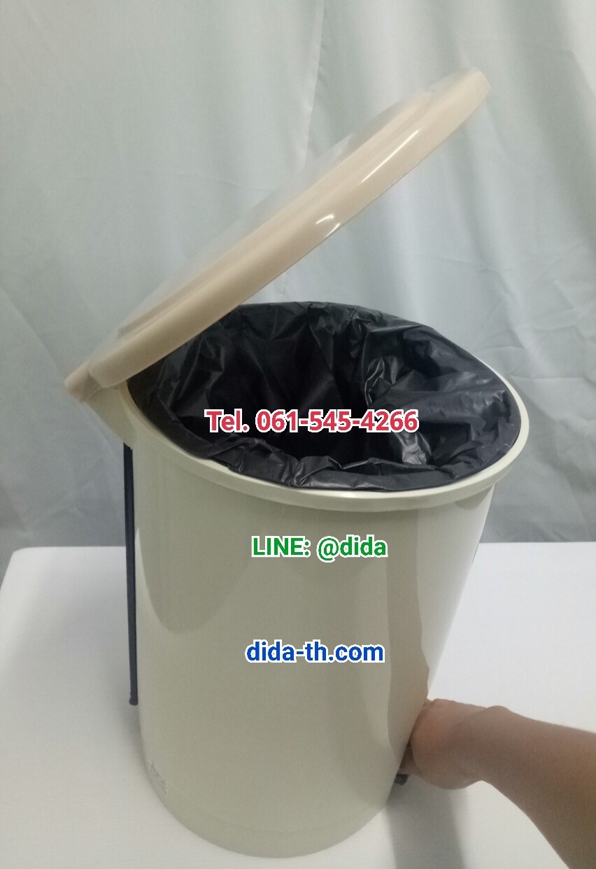 ถังขยะเท้าเหยียบ ทรงกลม 12 ลิตร
