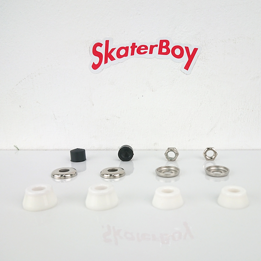 [0312] ลูกยางบูชชิ่ง S5 SM S7 สำหรับทรัค street skate คุณภาพดีจาก RareAnt ทรงกรวย4ชิ้น(pivot16mm)