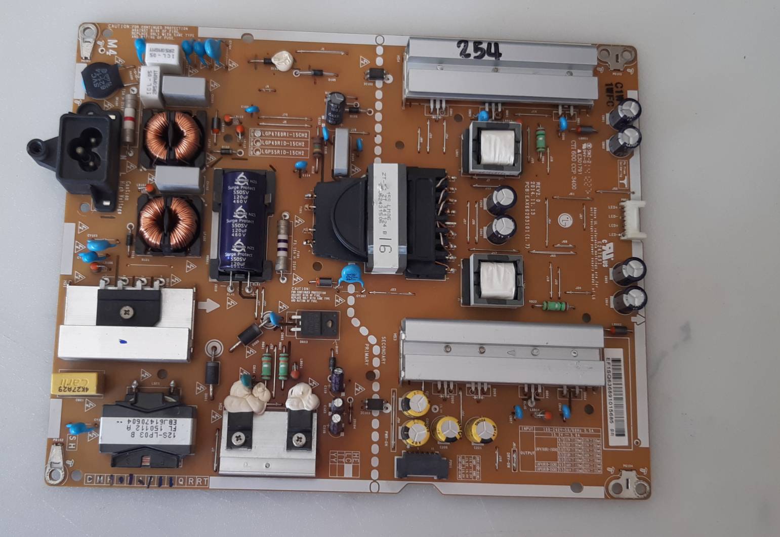 อันที่ 254 LG 49LF550T ซัฟฟลาย EAX66203101 ดีเทสแล้ว