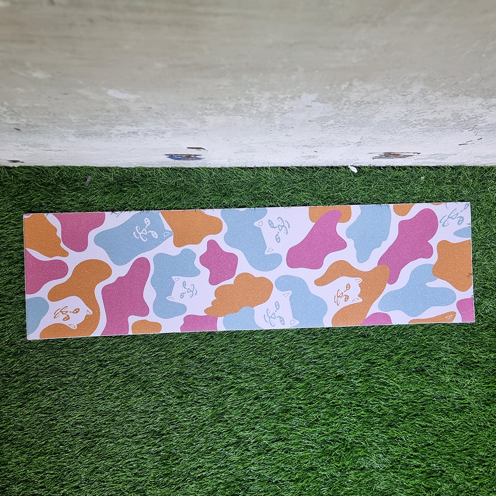 [0304] สติ๊กเกอร์กระดาษทราย 85x23cm ลายทหารแมว camouflage