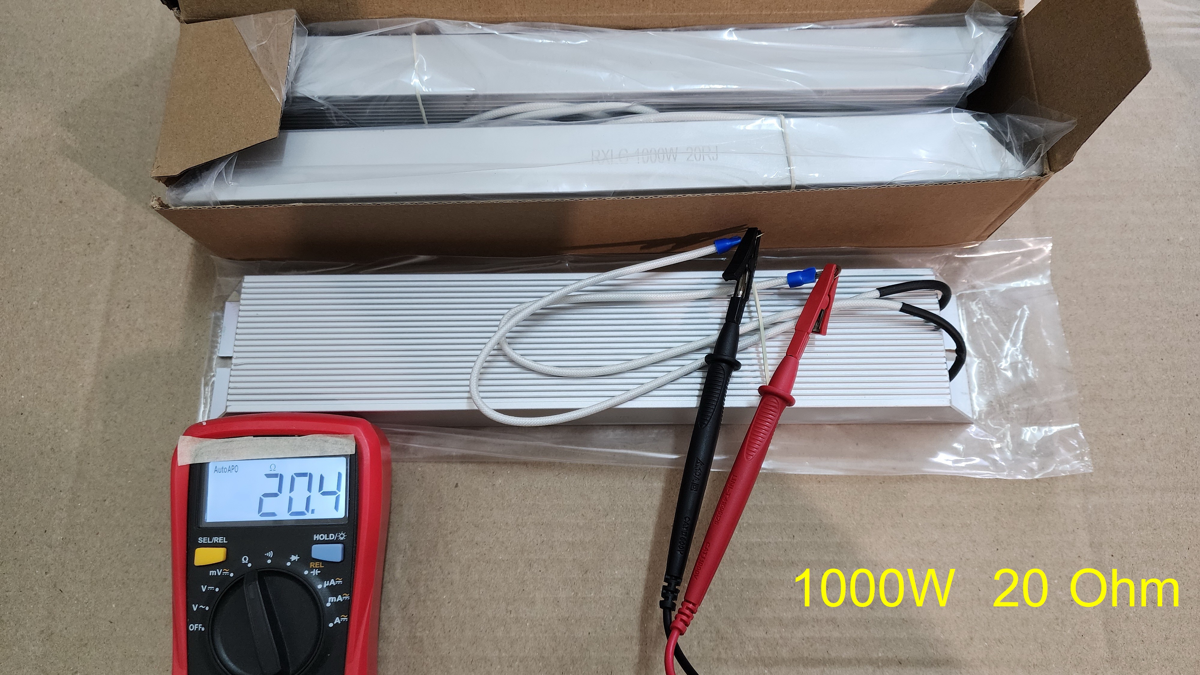 ตัวต้านทาน RXLG 1000W 20RJ อะลูมิเนียม มีของพร้อมส่งเลย และ ค่าอื่น ๆ รอของไม่นาน