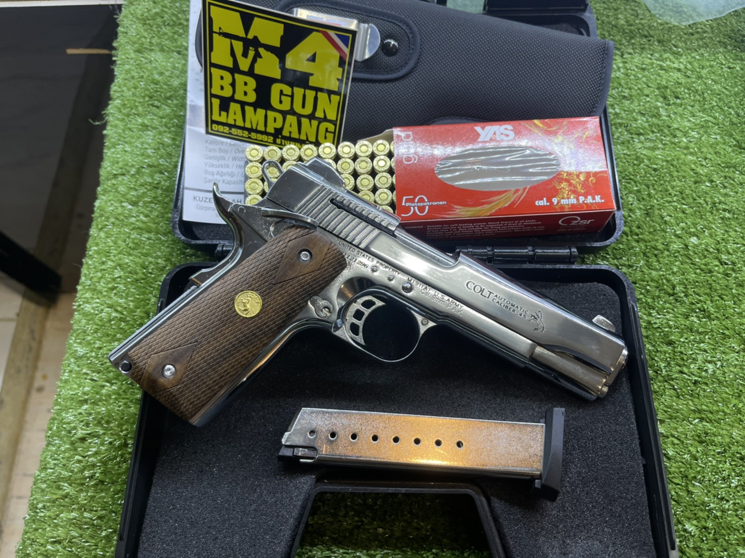 KUZEY M1911 ลาย Series 80 ลำกล้อง 5" เงินเงา