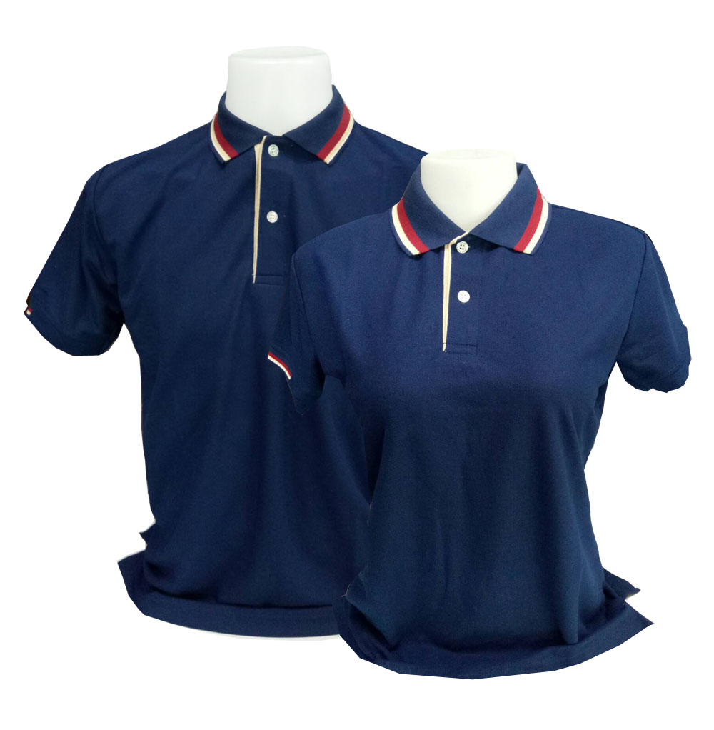 เสื้อโปโล น้ำเงินกรมท่า เนวี่บลู ราคาส่ง 3 ตัวขึ้นไป